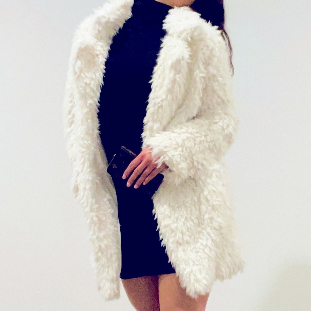 “Sugar Daddy” Teddy Jacket 💎 Ivory 💎 NWT!